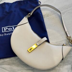 Mini Polo ID Bag by Ralph Lauren Off-White/Ivory Shoulder Bag